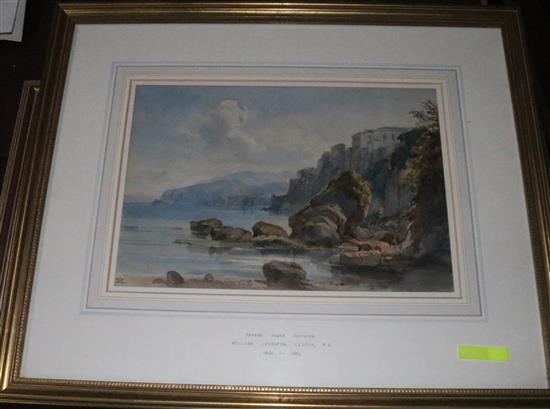 William Leighton Leitch (1804-1883) Tassos House, Sorrento - Morning 8.5 x 12.5in.